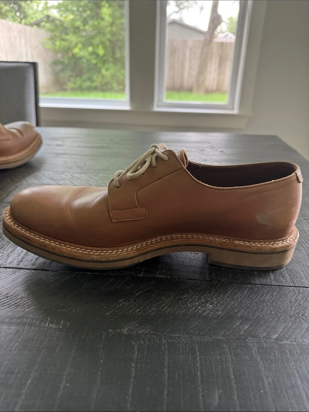 EUC Brunello Cucinelli Tan Leather Derby Shoes